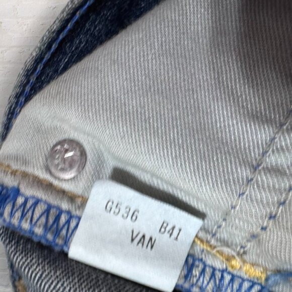 CALVIN KLEIN Cropped Cuffed Denim Jeans Pioneer Wash Women's 4 - Picture 6 of 7